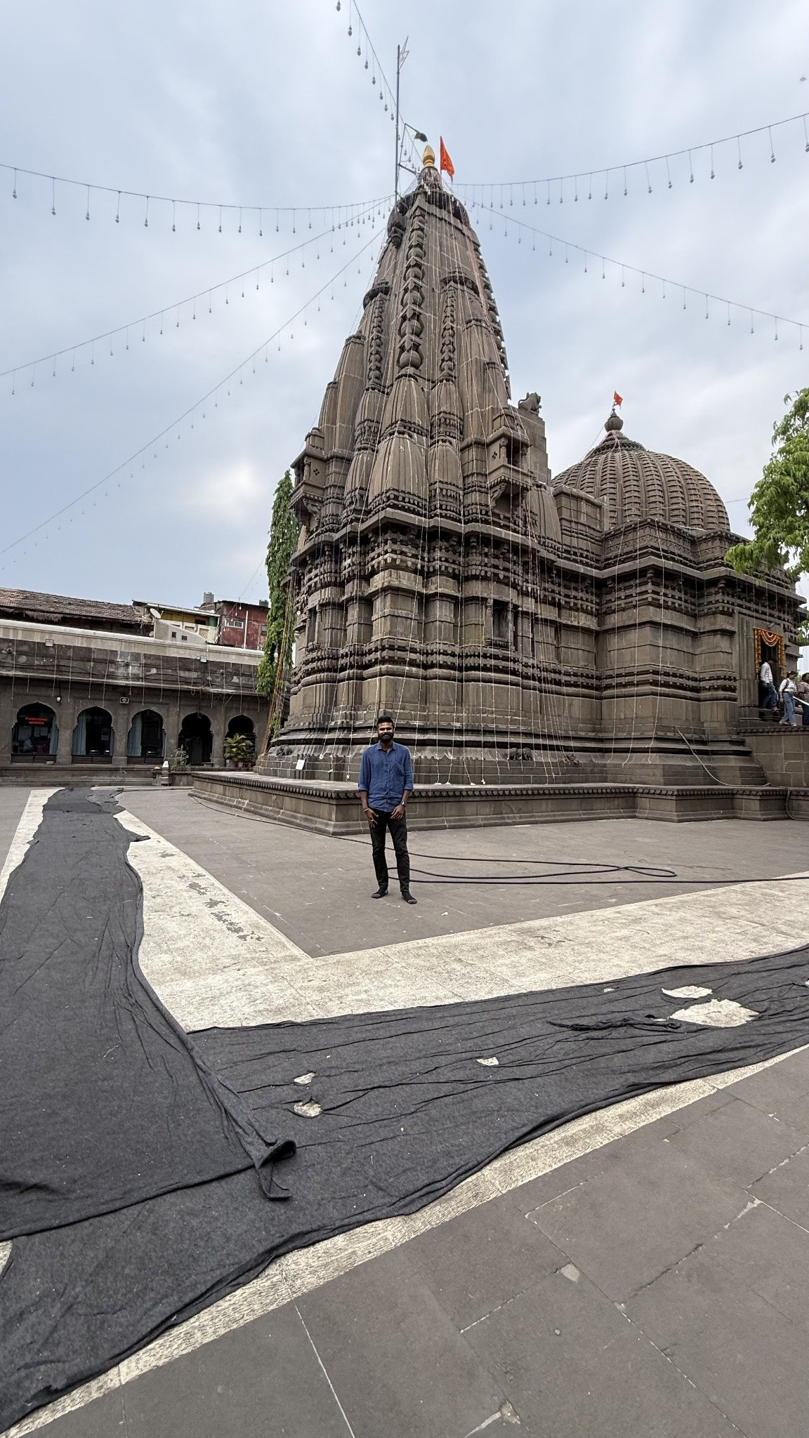 Saurabh Sakalkar at Shri Kalaram Mandir in Panchavati, Nashik.